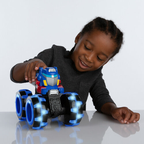 Tomy Monster Treads Lightning Wheels Optimus Prime Vehicle