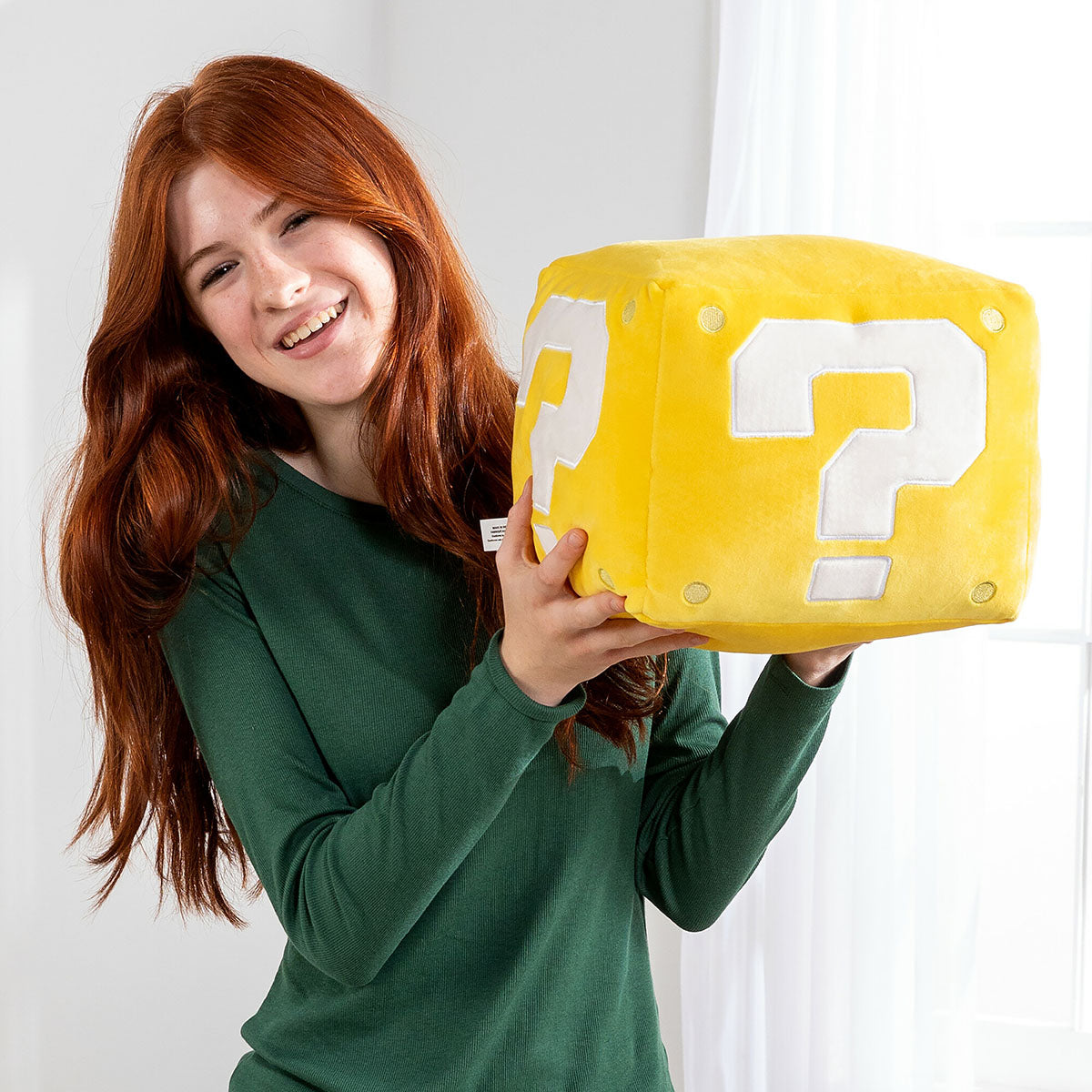 Club Mocchi- Mocchi- Super Mario Question Block – Plush Toy