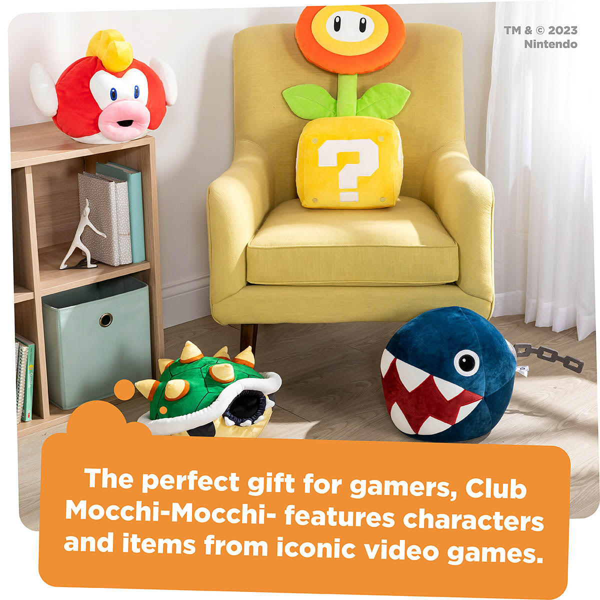 Club Mocchi- Mocchi- Super Mario Question Block – Plush Toy