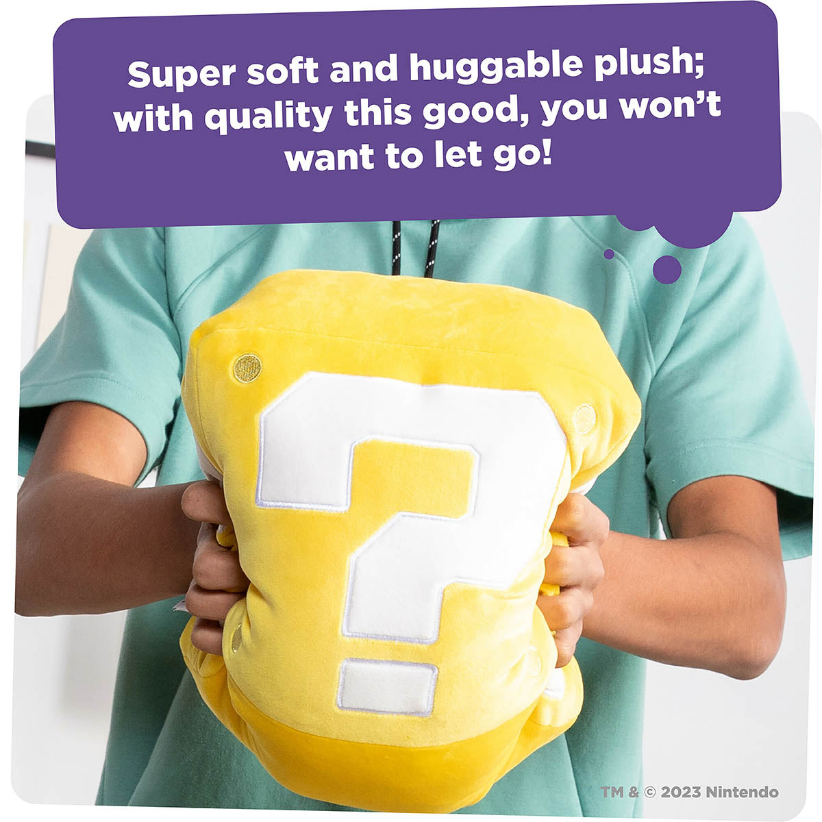 Club Mocchi- Mocchi- Super Mario Question Block – Plush Toy