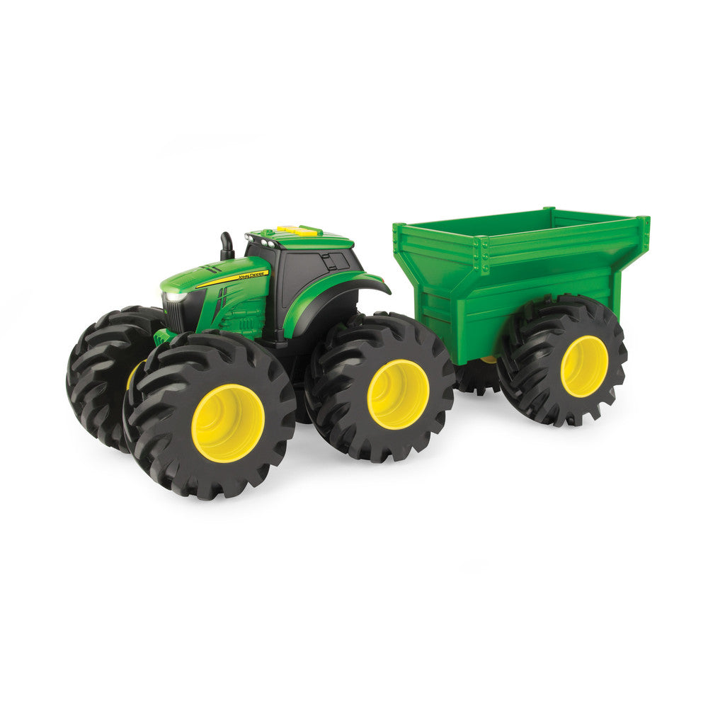 John Deere Monster Treads Tractor with Wagon &amp; Loader