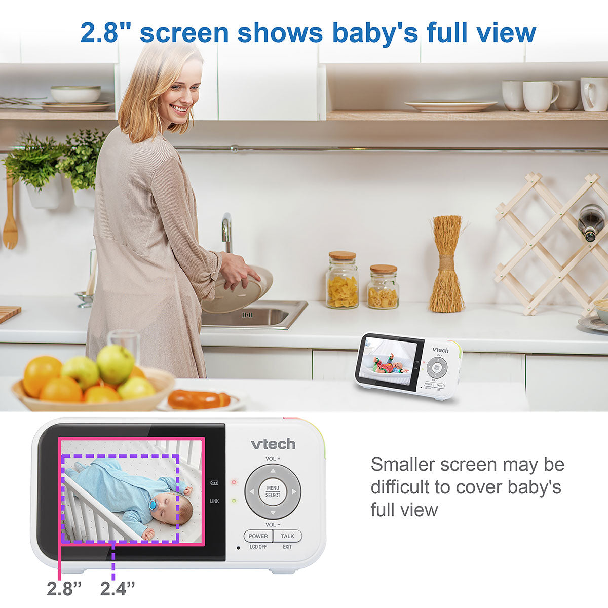 Vtech VM819 Video Baby Monitor with Extended Battery Life