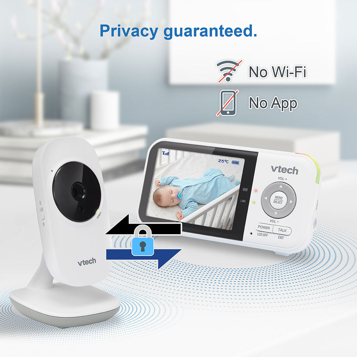Vtech VM819 Video Baby Monitor with Extended Battery Life