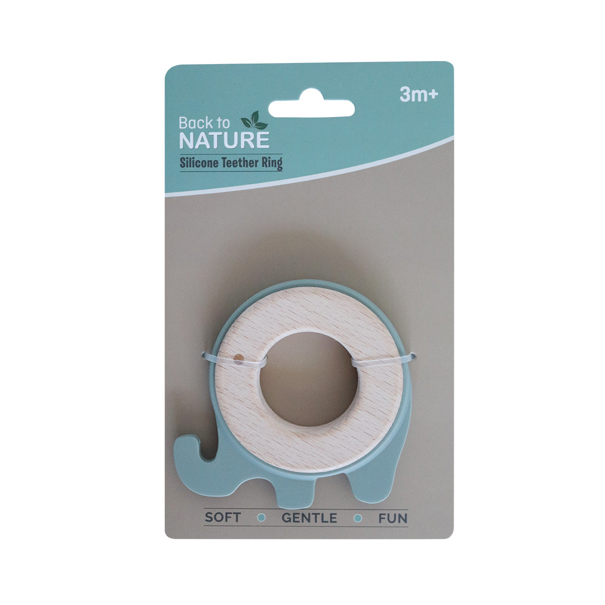 Back to Nature – Silicone Teether Ring – Elephant