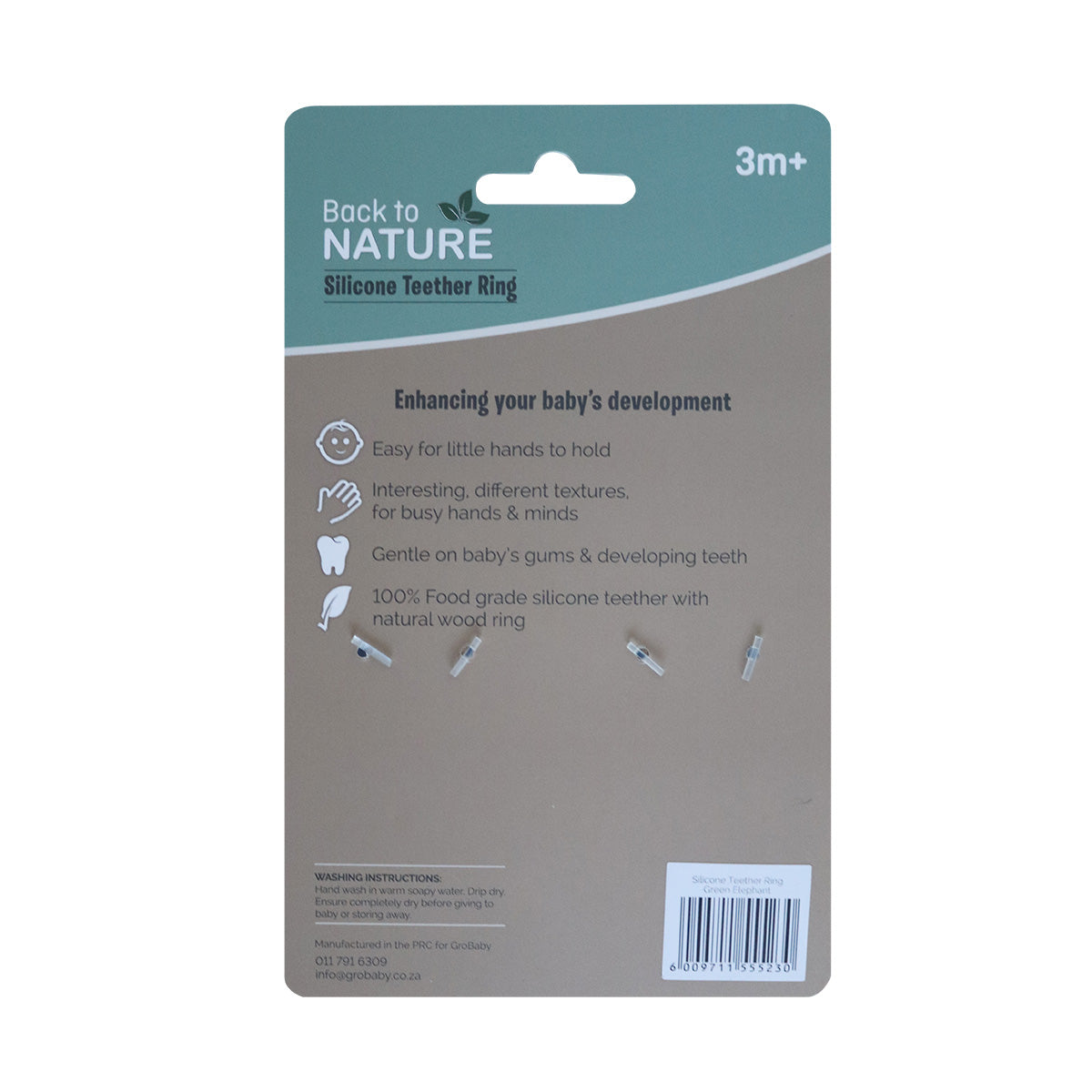 Back to Nature – Silicone Teether Ring – Elephant