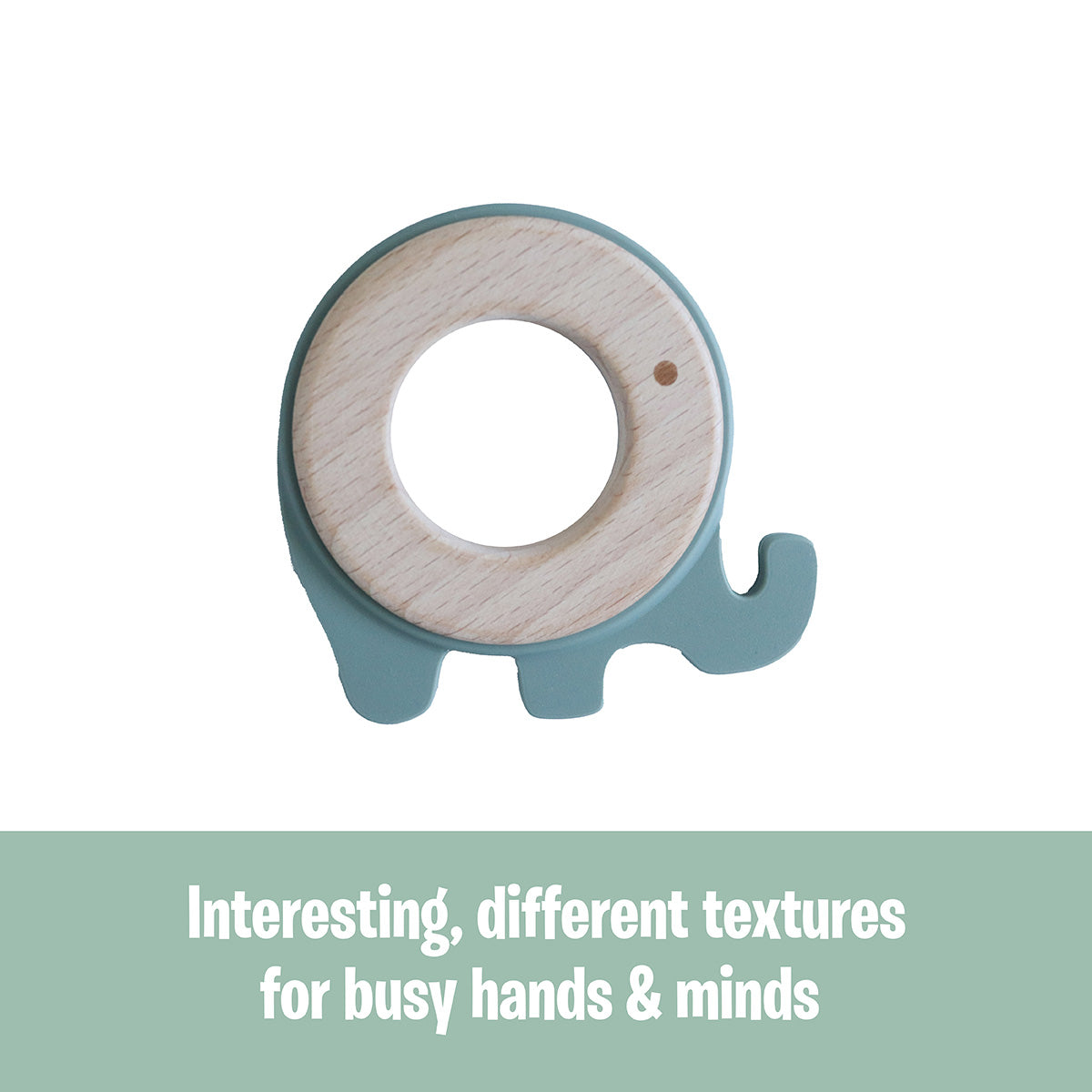 Back to Nature – Silicone Teether Ring – Elephant