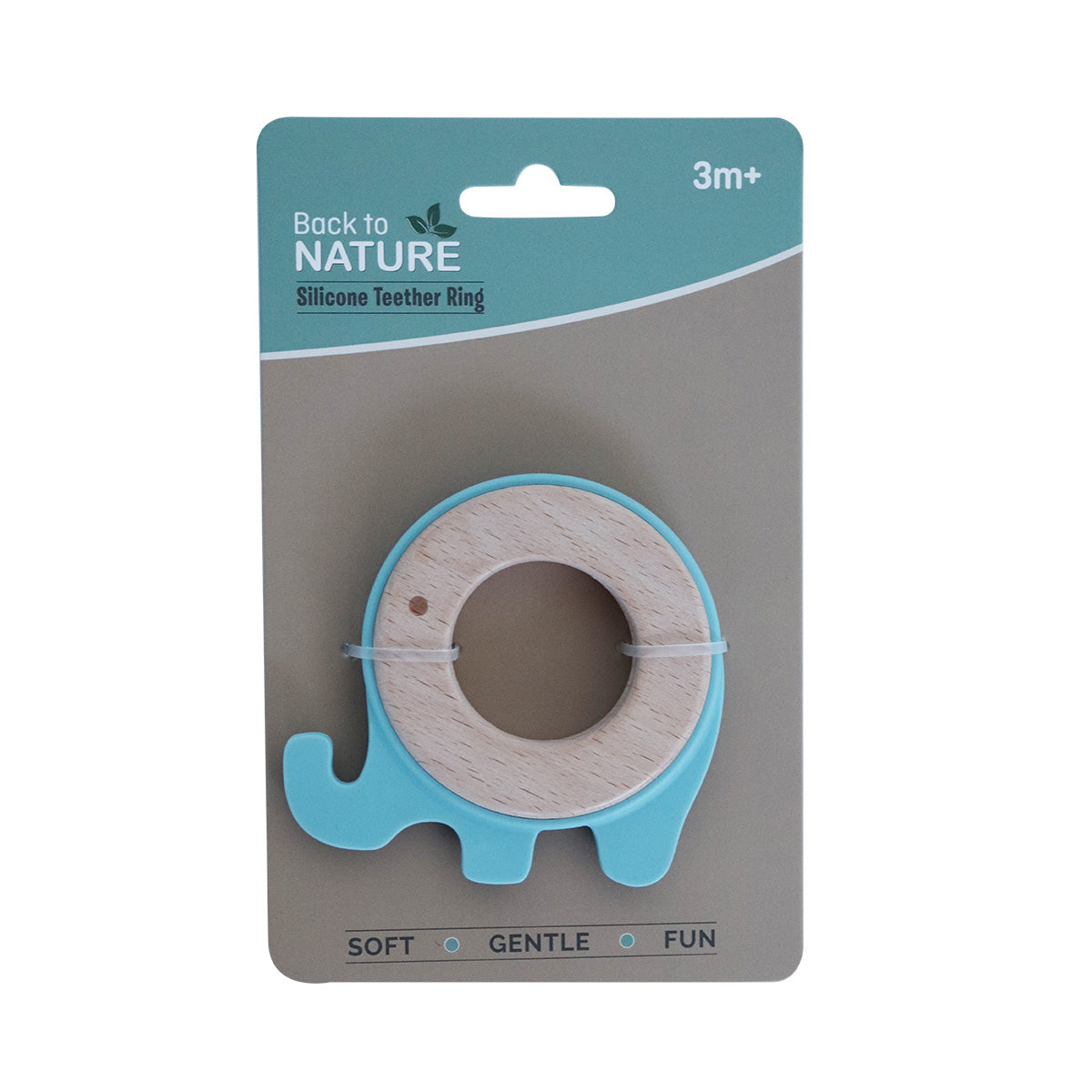Back to Nature – Silicone Teether Ring – Elephant