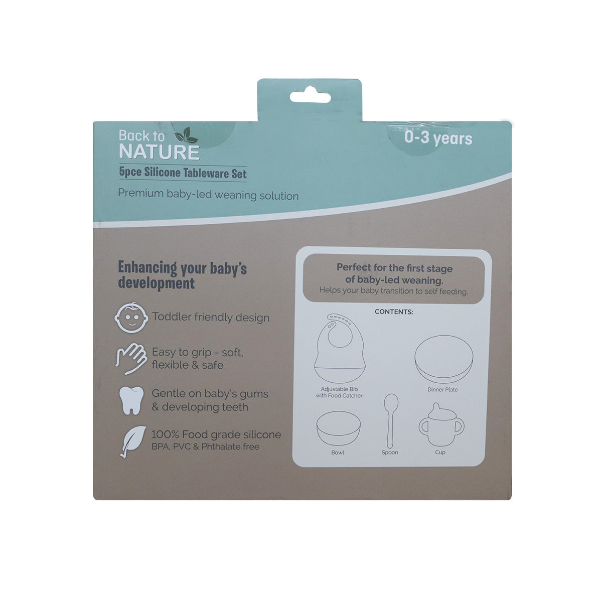 Back to Nature – 5pc Character Silicone Feeding Set