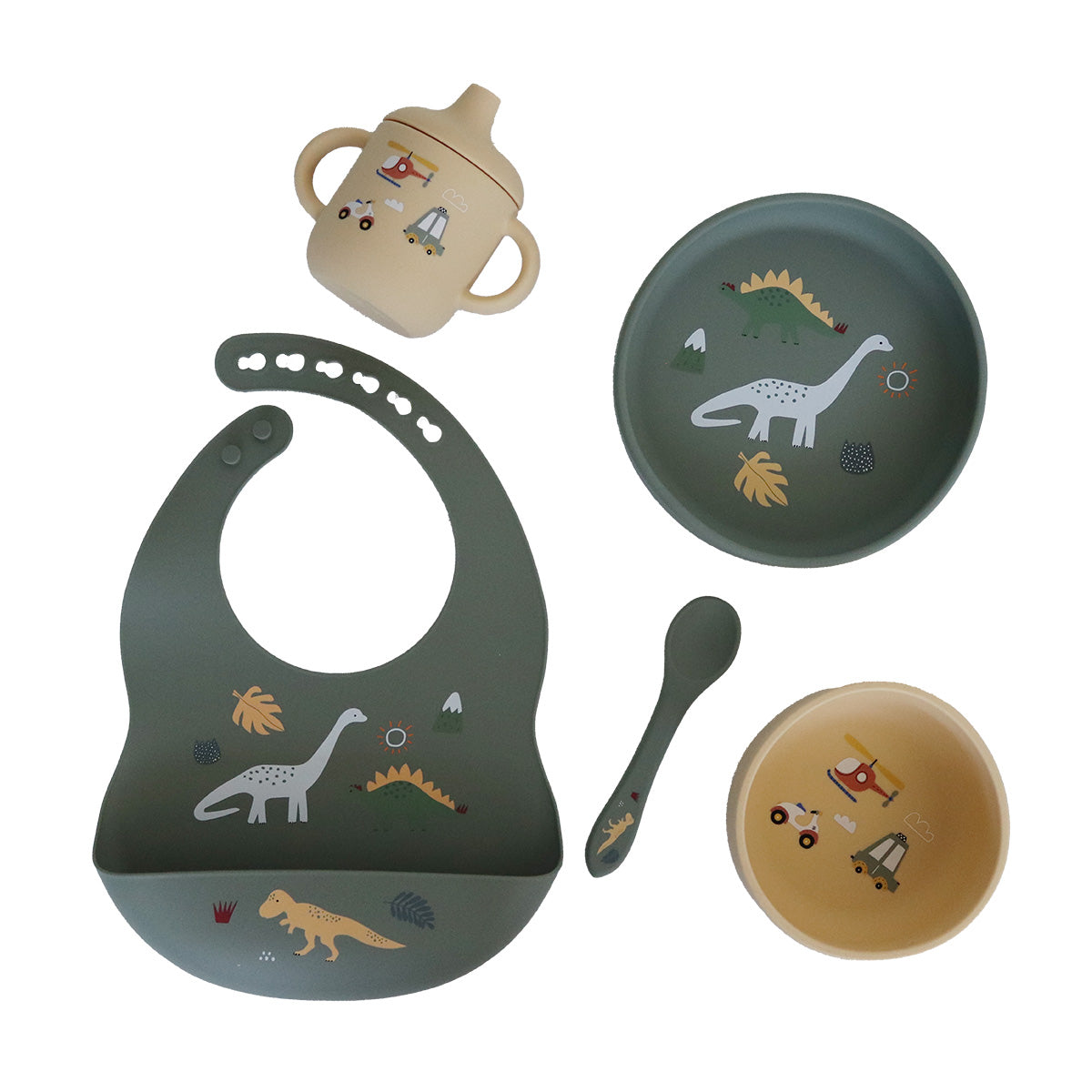 Back to Nature – 5pc Character Silicone Feeding Set