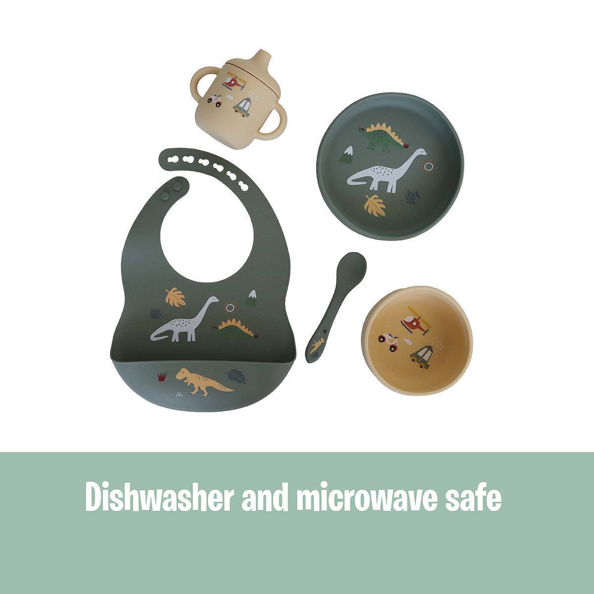 Back to Nature – 5pc Character Silicone Feeding Set
