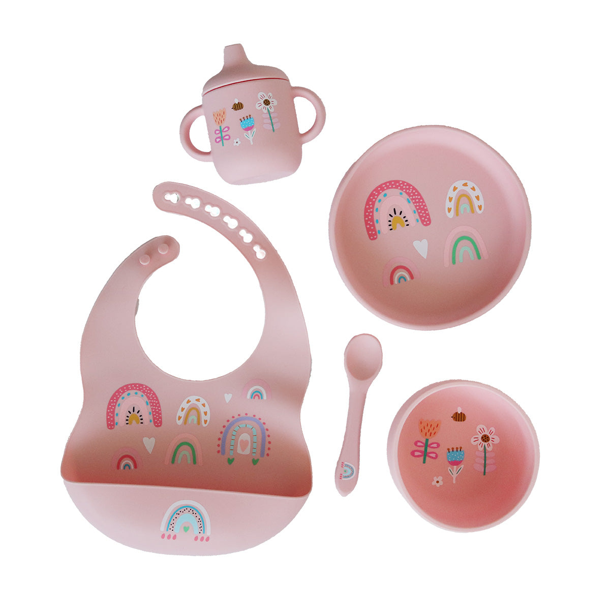 Back to Nature – 5pc Character Silicone Feeding Set