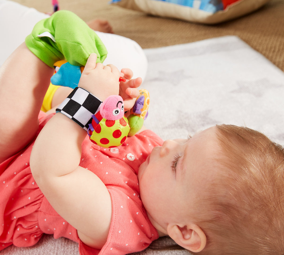 Lamaze Gardenbug Wrist Rattle Foot Finder Set