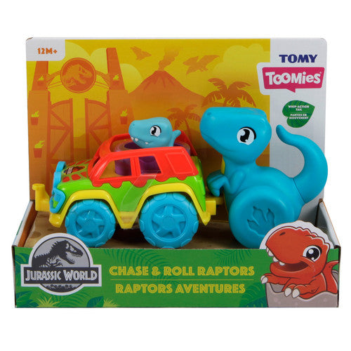Toomies Jurassic World Chase &amp; Roll Raptors