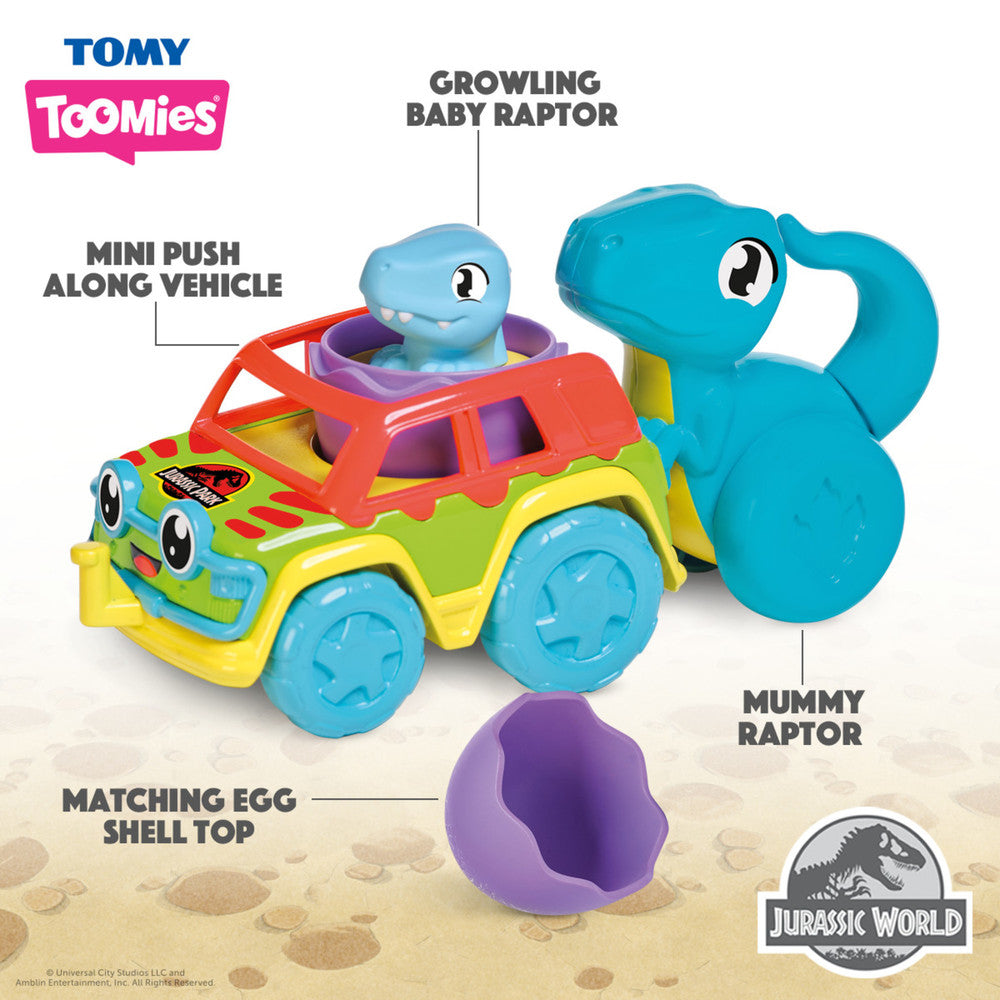Toomies Jurassic World Chase &amp; Roll Raptors