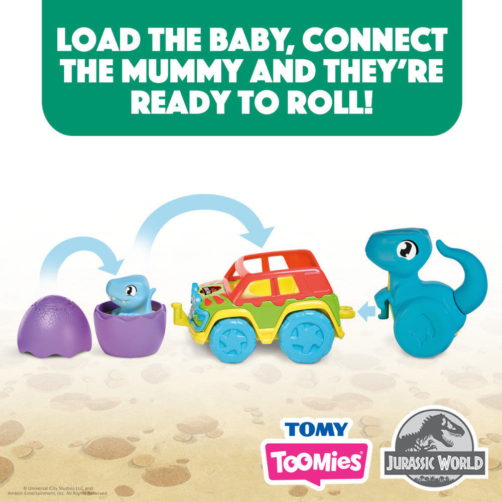 Toomies Jurassic World Chase &amp; Roll Raptors