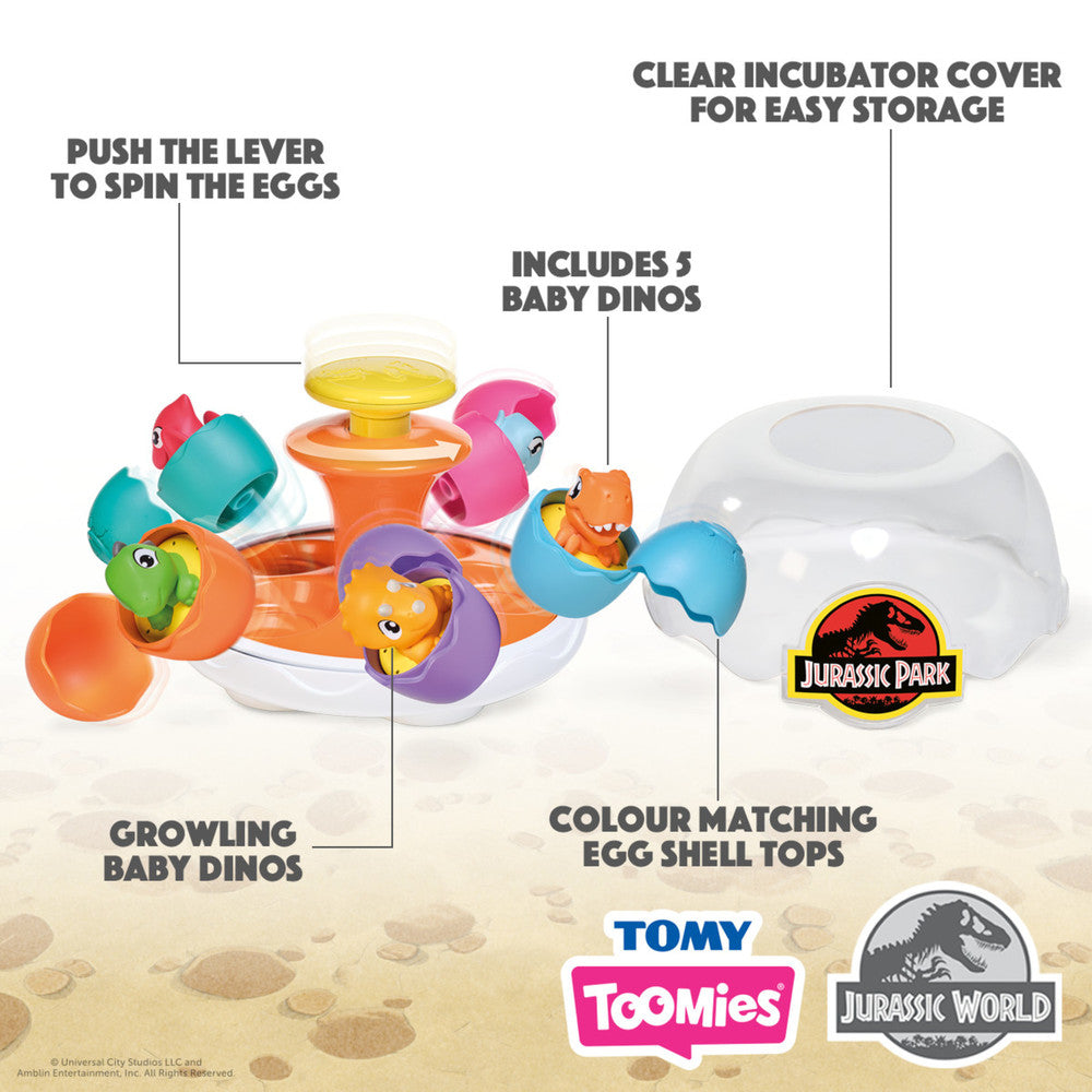Toomies Jurassic World Spin &amp; Hatch Dino Eggs