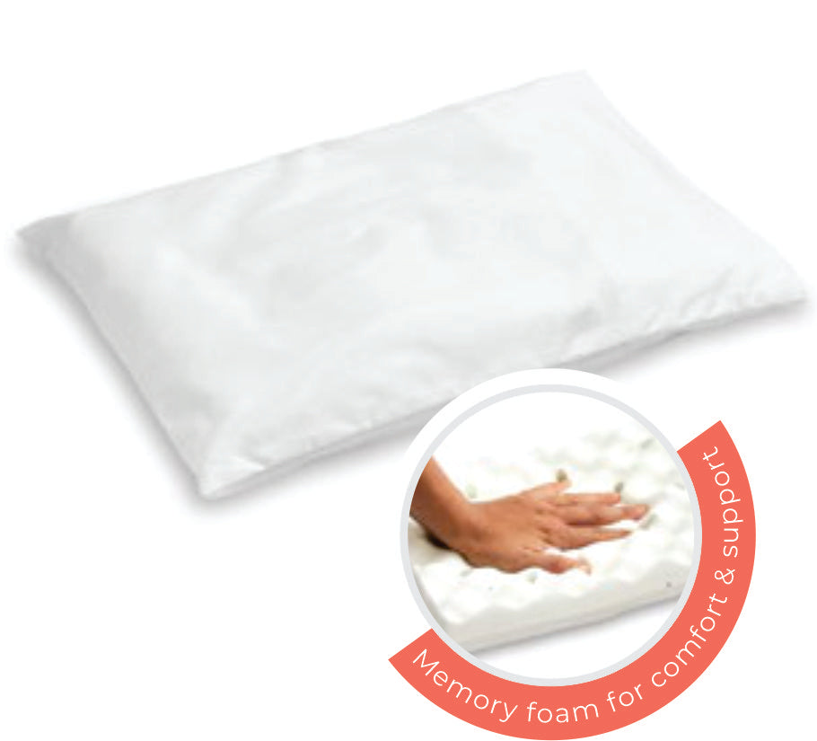 Tula Baby Convoluted Memory Foam Pillow &amp; Pillowcase