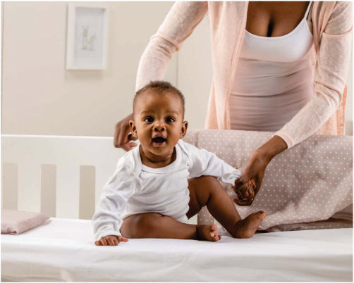 Tula Baby Fitted Dry Sheet &amp; Waterproof Mattress Protector